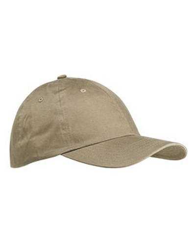 Big Accessories BX001 6-Panel Brushed Twill Unstructured Cap - Khaki - HIT a Double