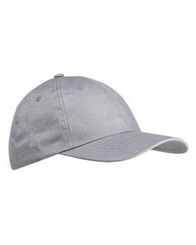 Big Accessories BX001 6-Panel Brushed Twill Unstructured Cap - Ligheather Grayray - HIT a Double