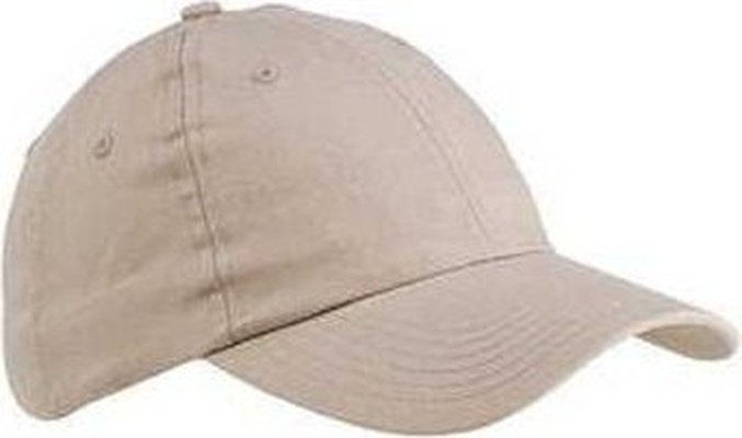 Big Accessories BX001 6-Panel Brushed Twill Unstructured Cap - Stone - HIT a Double