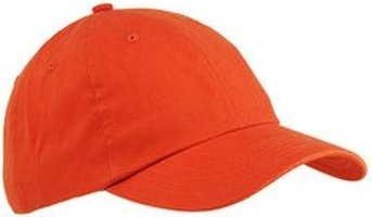Big Accessories BX001 6-Panel Brushed Twill Unstructured Cap - Tangerine - HIT a Double