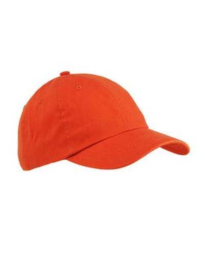 Big Accessories BX001 6-Panel Brushed Twill Unstructured Cap - Tangerine - HIT a Double