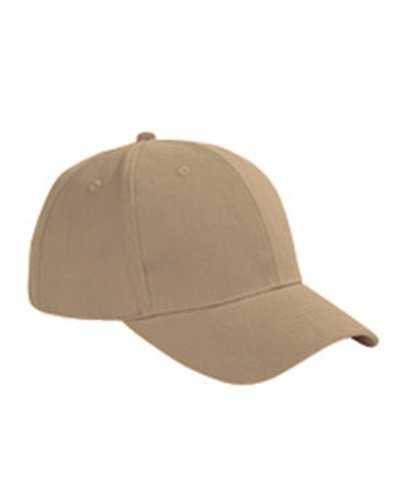 Big Accessories BX002 6-Panel Brushed Twill Structured Cap - Khaki - HIT a Double
