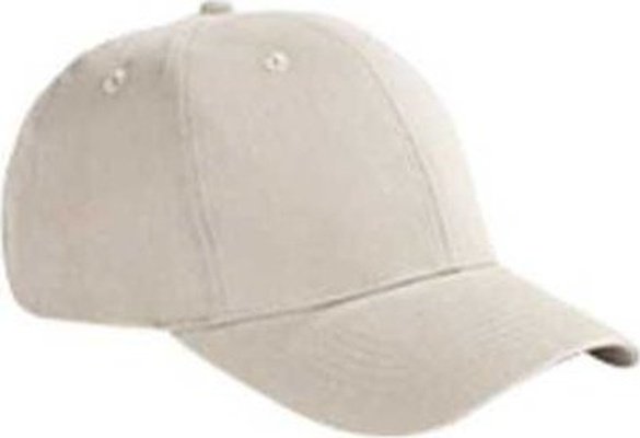 Big Accessories BX002 6-Panel Brushed Twill Structured Cap - Stone - HIT a Double