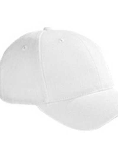 Big Accessories BX002 6-Panel Brushed Twill Structured Cap - White - HIT a Double