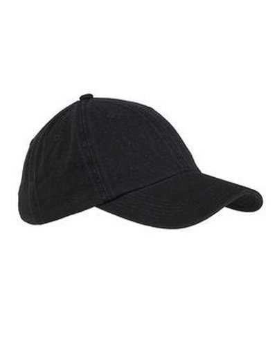 Big Accessories BX005 6-Panel Washed Twill Low-Profile Cap - Black - HIT a Double