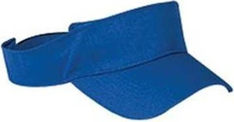 Big Accessories BX006 Cotton Twill Visor - Royal - HIT a Double