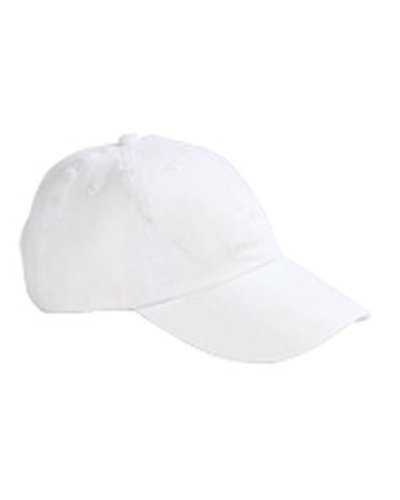 Big Accessories BX008 5-Panel Brushed Twill Unstructured Cap - White - HIT a Double