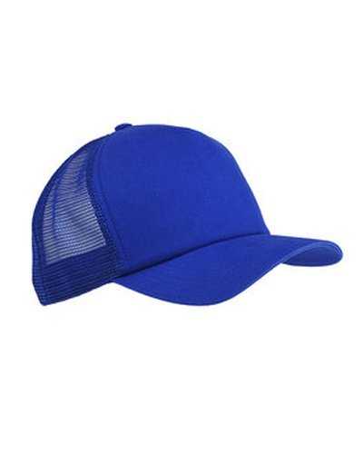 Big Accessories BX010 5-Panel Twill Trucker Cap - Royal - HIT a Double