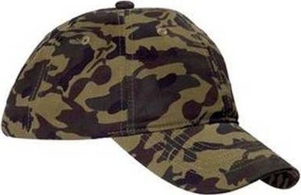 Big Accessories BX018 Unstructured CamoCap - Green Camo - HIT a Double