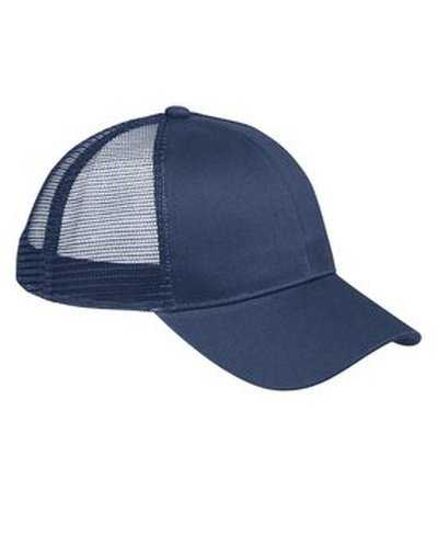 Big Accessories BX019 6-Panel Structured Trucker Cap - Navy - HIT a Double