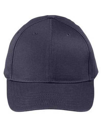 Big Accessories BX020SB Adult Structured Twill 6-Panel Snapback Cap - Navy - HIT a Double