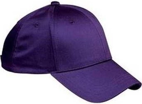 Big Accessories BX020 6-Panel Structured TwillCap - Purple - HIT a Double