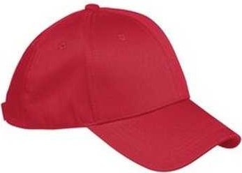Big Accessories BX020 6-Panel Structured TwillCap - Red - HIT a Double