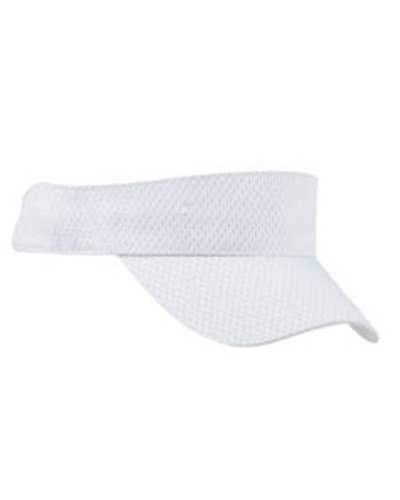 Big Accessories BX022 Sport Visor with Mesh - White - HIT a Double