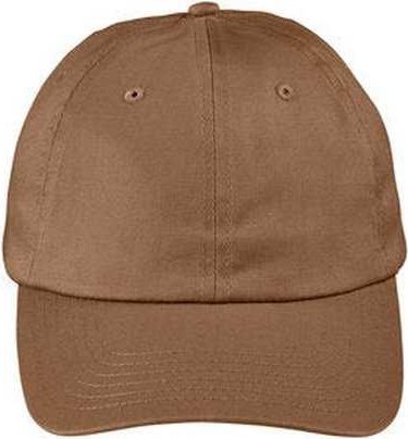 Big Accessories BX880SB Unstructured 6-Panel Cap - Heritage Brown - HIT a Double