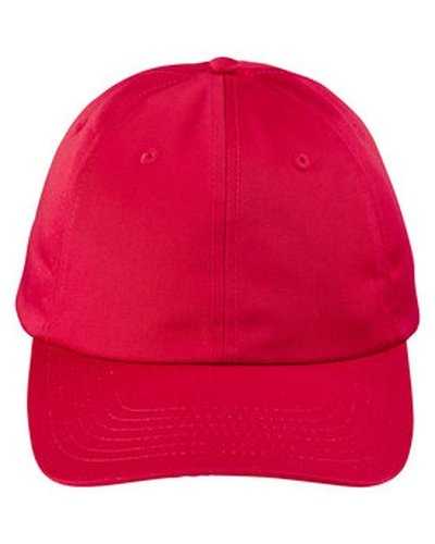 Big Accessories BX880SB Unstructured 6-Panel Cap - Red - HIT a Double