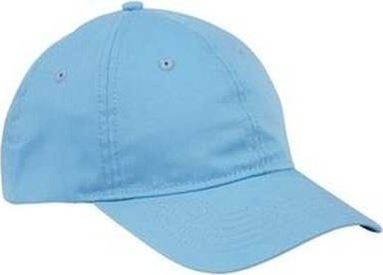 Big Accessories BX880 6-Panel Twill Unstructured Cap - Light College Blue - HIT a Double