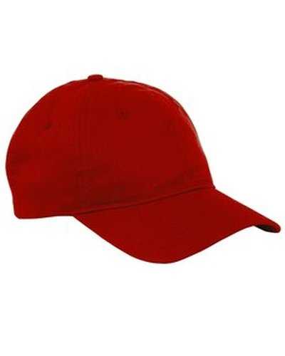 Big Accessories BX880 6-Panel Twill Unstructured Cap - Red - HIT a Double