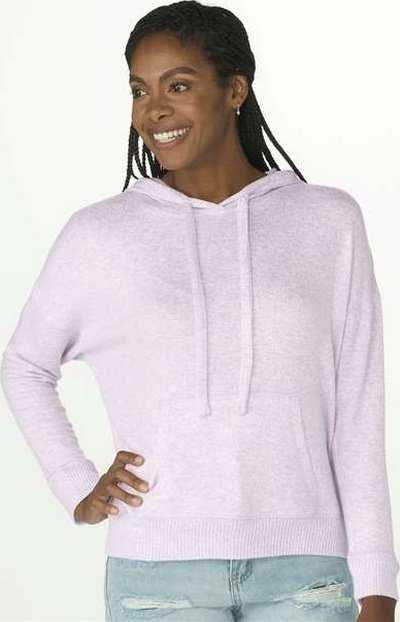 Boxercraft BW1501 Women&#39;s Cuddle Fleece Hooded Pullover - Wisteria Heather - HIT a Double - 1