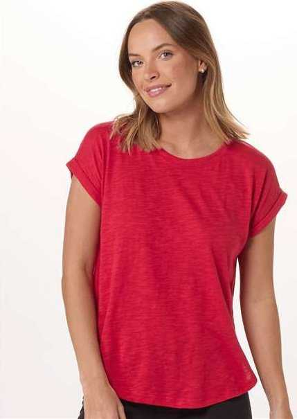 Boxercraft BW2102 Women's Sweet T-Shirt - True Red - HIT a Double - 1