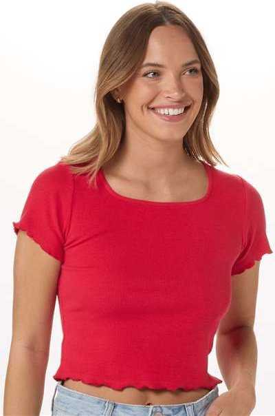 Boxercraft BW2403 Women&#39;s Baby Rib T-Shirt - Red - HIT a Double - 1