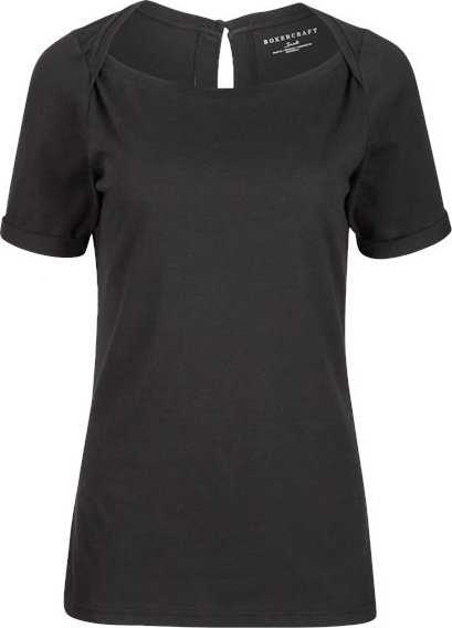 Boxercraft BW2404 Women&#39;s Carefree T-shirt - Black - HIT a Double - 1