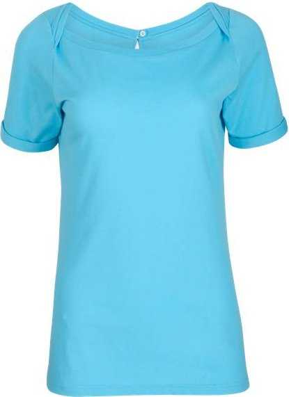 Boxercraft BW2404 Women&#39;s Carefree T-shirt - Pacific Blue - HIT a Double - 1