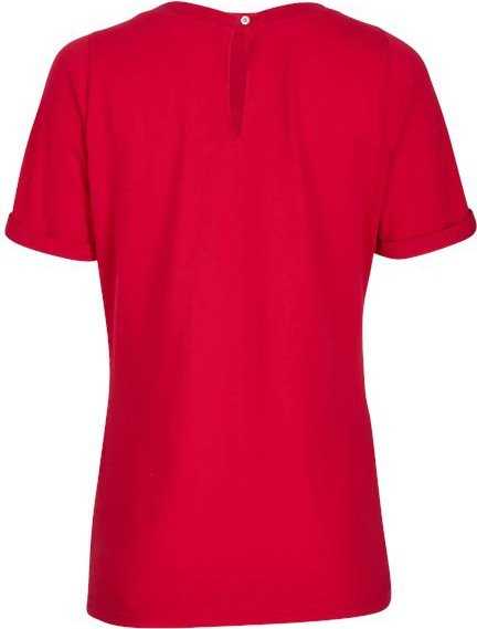 Boxercraft BW2404 Women&#39;s Carefree T-shirt - True Red - HIT a Double - 2