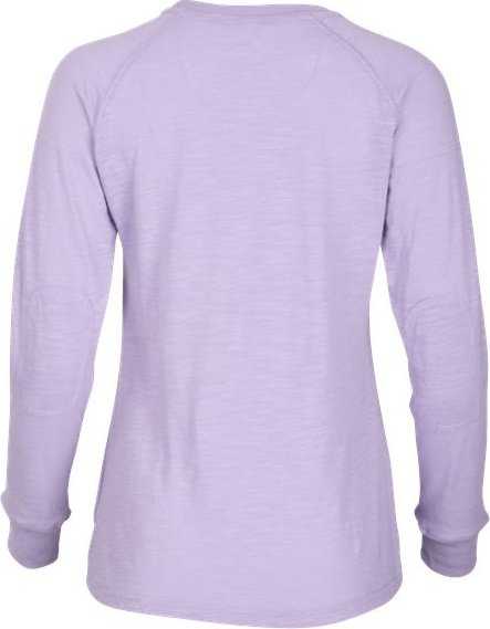 Boxercraft BW3166 Women&#39;s Solid Preppy Patch Long Sleeve T-Shirt - Wisteria - HIT a Double - 4
