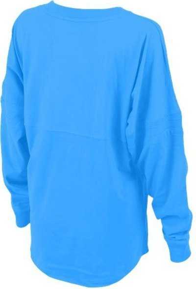 Boxercraft BW3514 Women&#39;s Pom Pom Long Sleeve Jersey T-Shirt - Collegiate Blue - HIT a Double - 2