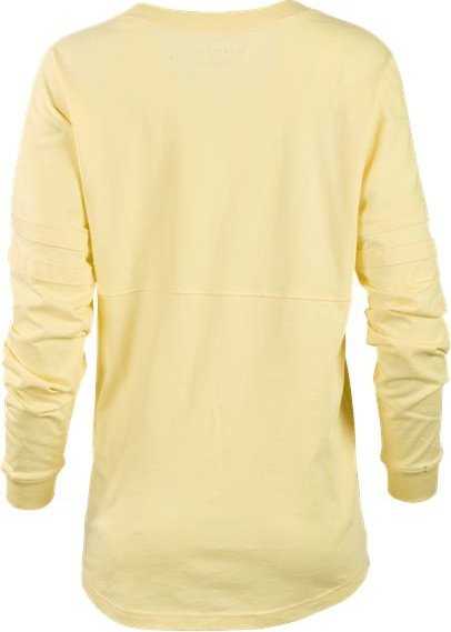 Boxercraft BW3514 Women&#39;s Pom Pom Long Sleeve Jersey T-Shirt - Daffodil - HIT a Double - 4
