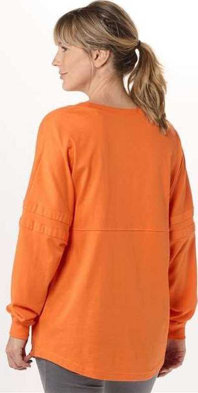 Boxercraft BW3514 Women&#39;s Pom Pom Long Sleeve Jersey T-Shirt - Mandarin - HIT a Double - 3