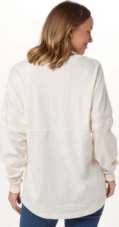 Boxercraft BW3514 Women&#39;s Pom Pom Long Sleeve Jersey T-Shirt - Natural - HIT a Double - 2