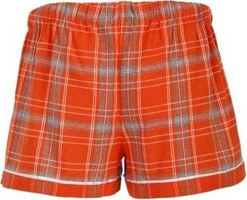 Boxercraft BW6501 Women&#39;s Flannel Shorts - Burnt Orange Kingston - HIT a Double - 4