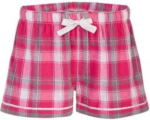 Boxercraft BW6501 Women's Flannel Shorts - Pink Sophia Plaid - HIT a Double - 1