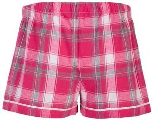 Boxercraft BW6501 Women&#39;s Flannel Shorts - Pink Sophia Plaid - HIT a Double - 4