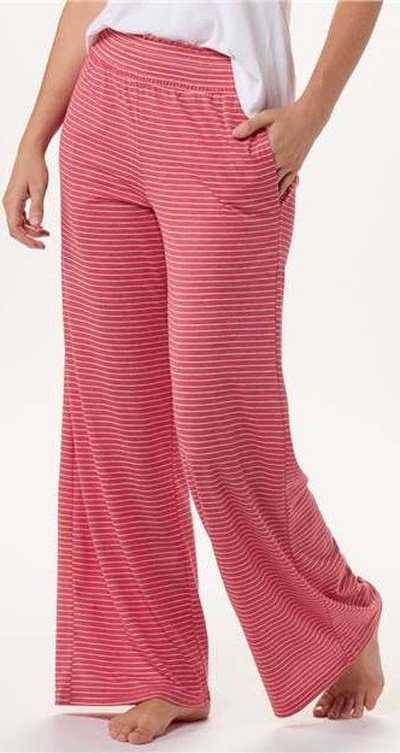 Boxercraft BW6615 Women's Evelyn Pants - True Red/ White - HIT a Double - 1