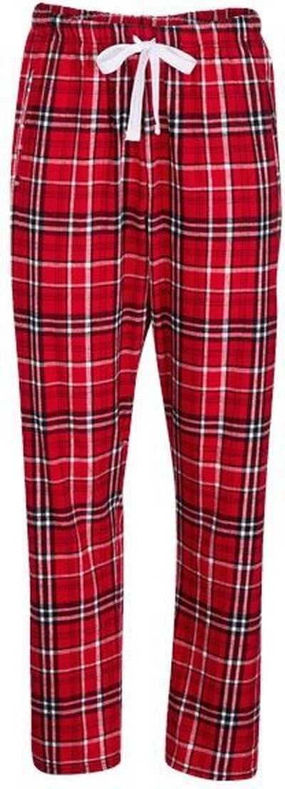 Boxercraft BW6620 Women's Haley Flannel Pants - Red/ White - HIT a Double - 1