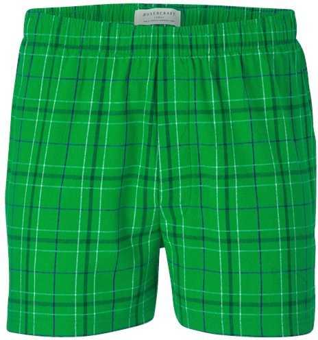 Boxercraft BM6701 Double Brushed Flannel Boxers - Kelly Field Day Plaid" - "HIT a Double