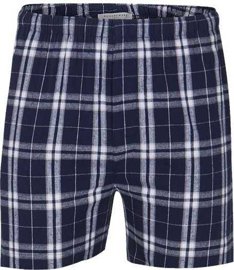Boxercraft BM6701 Double Brushed Flannel Boxers - Navy Silver" - "HIT a Double