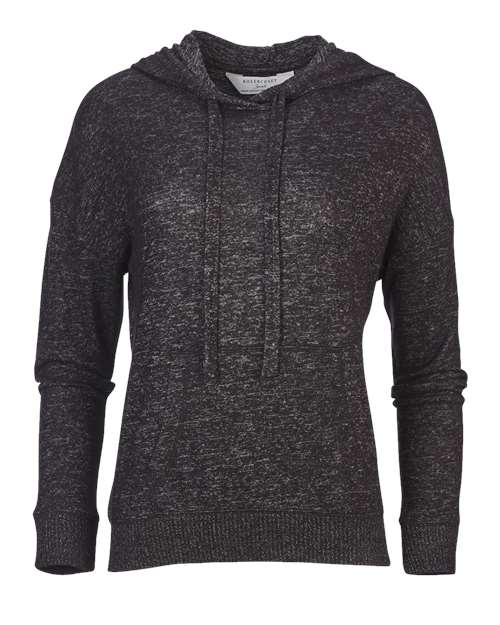 Boxercraft BW1501 Women&#39;s Cuddle Fleece Hooded Pullover - Black Heather - HIT a Double - 1