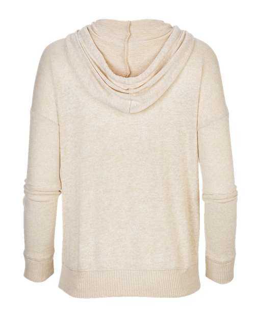Boxercraft BW1501 Women&#39;s Cuddle Fleece Hooded Pullover - Oatmeal Heather - HIT a Double - 2