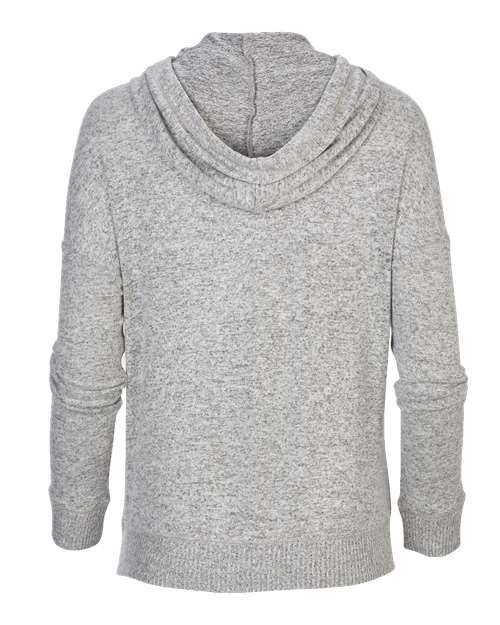 Boxercraft BW1501 Women&#39;s Cuddle Fleece Hooded Pullover - Oxford Heather - HIT a Double - 2