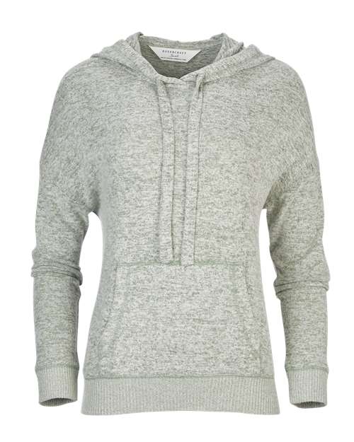 Boxercraft BW1501 Women&#39;s Cuddle Fleece Hooded Pullover - Sage Heather - HIT a Double - 1