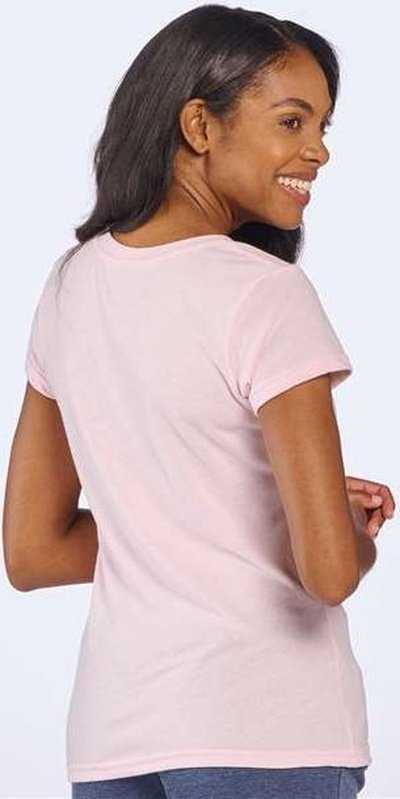 Boxercraft BW2101 Women&#39;s Tri-Blend T-Shirt - Pale Pink Heather&quot; - &quot;HIT a Double