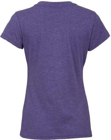 Boxercraft BW2101 Women&#39;s Tri-Blend T-Shirt - Purple Heather&quot; - &quot;HIT a Double