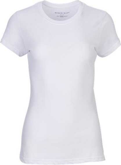 Boxercraft BW2101 Women&#39;s Tri-Blend T-Shirt - White&quot; - &quot;HIT a Double