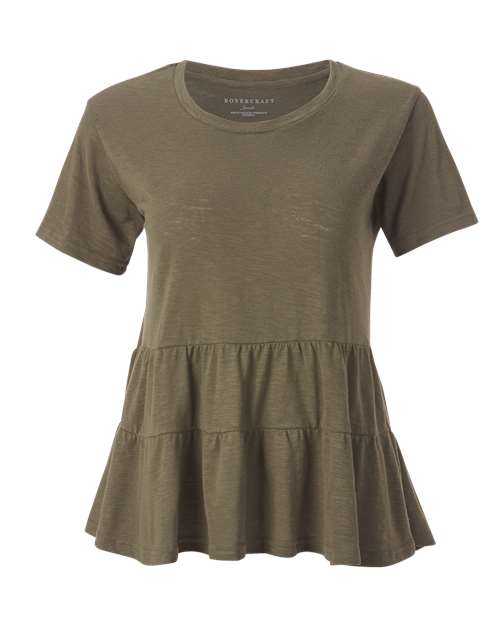 Boxercraft BW2401 Women&#39;s Willow T-Shirt - Olive - HIT a Double - 1