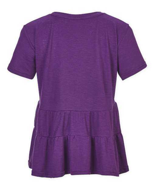 Boxercraft BW2401 Women&#39;s Willow T-Shirt - Purple - HIT a Double - 2