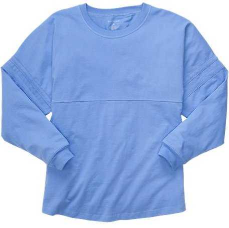 Boxercraft BW3514 Women's Pom Pom Long Sleeve Jersey T-Shirt - Periwinkle" - "HIT a Double